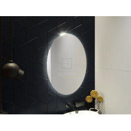Овальное зеркало в ванну с подсветкой Априка 40х70 см
