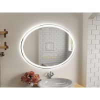 Овальное зеркало в ванну с подсветкой Ардо 100х70 см
