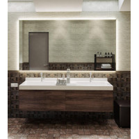 Зеркало для ванной комнаты с внутренней подсветкой Прайм 120х60 см